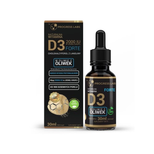 Witamina D3 Forte 2000IU 30ml Vege Progress Labs.jpg