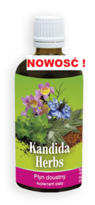 Kandida Herbs 100ml  Pau d'arco Vilcacora Lebiodka Liść oliwki Czarnuszka