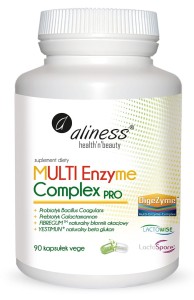 Aliness MULTI Enzyme Complex Enzymy trawienne PRO 90 kaps.