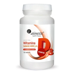 ALINESS WIT. D3 FORTE 4000 j.m. 120 tabletek Z LANOLINY NATURALNA