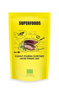 SUPERFOODS Kakao ziarna całe surowe BIO 200g BIO PLANET