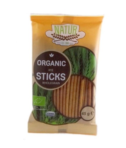 PIĘĆ PRZEMIAN Paluszki żytnie pełnoziarniste BIO 45g