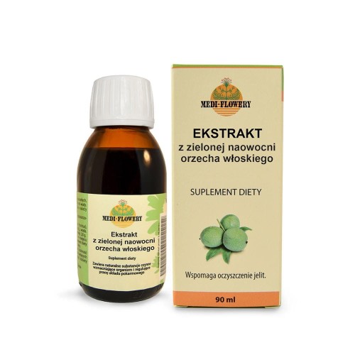 Ekstrakt z zielonej naowocni orzecha włoskiego 90ml MEDI-FLOWERY