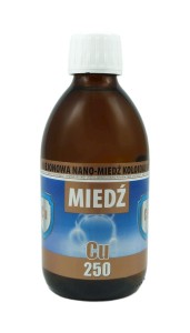 Mikro-Miedź koloidalna Cu250 25ppm 300ml PRO AKTIV