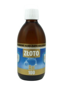 Mikro-Złoto koloidalne Au100 10ppm 300ml PRO AKTIV