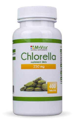 MyVita Chlorella tabletki 250mg, 400 szt.
