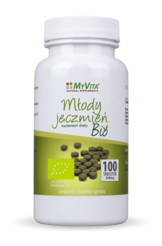 MyVita Młody jęczmień BIO 500mg, 100tab.