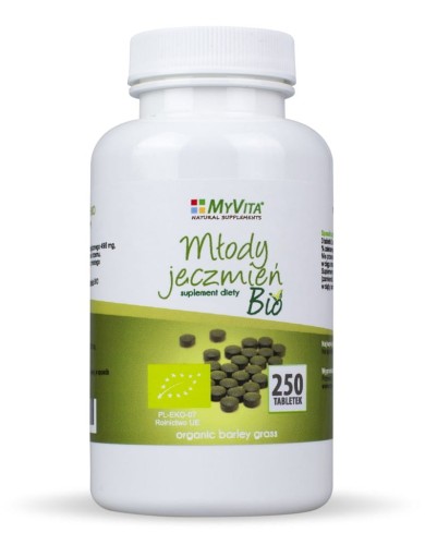 MyVita Młody jęczmień BIO 500mg, 250tab.