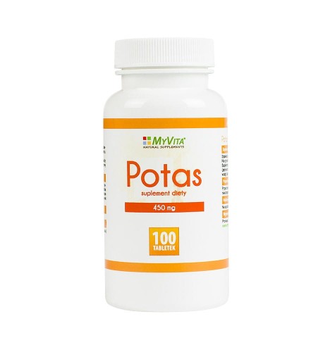 MyVita Potas 100tabl. - Cytrynian potasu