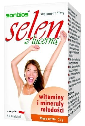 SANBIOS Selen z lucerną 50 tabl.