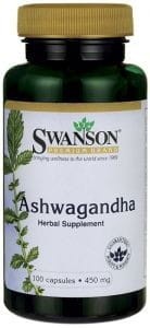 SWANSON Ashwagandha 450mg, 100kaps.