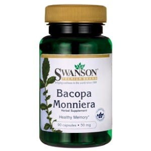 SWANSON Bacopa Monniera 10:1 extract 90kaps. - Brahmi