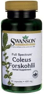 SWANSON Coleus Forskohlii 400mg, 60k. - Pokrzywa Indyjska