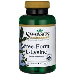SWANSON L-Lizyna 500mg, 100kaps.
