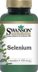 SWANSON Selen 100mcg, 200 kaps.