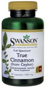 SWANSON True Cinnamon 300mg, 120kaps. - Cynamon Cejloński