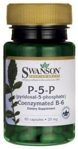 SWANSON Witamina B-6 20mg (P-5-P) 60kap.