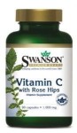 SWANSON Witamina C 1000mg, 90kaps. z dziką różą