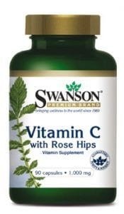 SWANSON Witamina C 1000mg, 90kaps. z dziką różą
