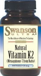 SWANSON Witamina K2 naturalna 50mcg, 30sgels.