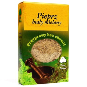 Pieprz biały mielony 60g DARY NATURY