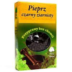 Pieprz czarny ziarnisty 50g DARY NATURY