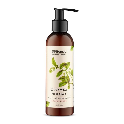 Odżywka ziołowa do włosów koloryzowanych - odcienie ciemne 200ml FITOMED