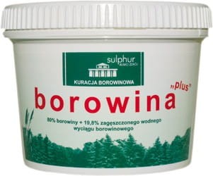 Borowina PLUS maska do ciała i okładów 1kg SULPHUR
