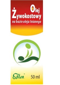 Olej żywokostowy na bazie oleju lnianego 50ml FLOS