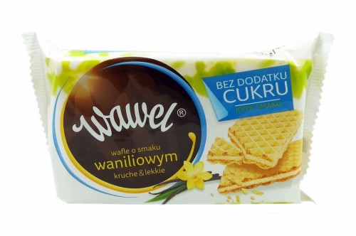 Wafle waniliowe bez dodatku cukru 110g WAWEL