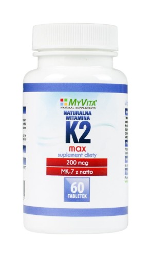MyVita Witamina K2 MK-7 MAX 200mcg, 60tabl.