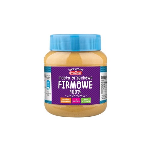 PRIMAVIKA Masło orzechowe Firmowe 100% 350g