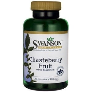 SWANSON Chasteberry Fruit 400mg, 120kaps. - Niepokalanek