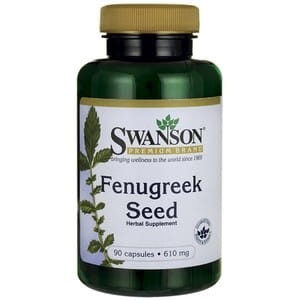 SWANSON Fenugreek 610mg, 90kaps. - Kozieradka
