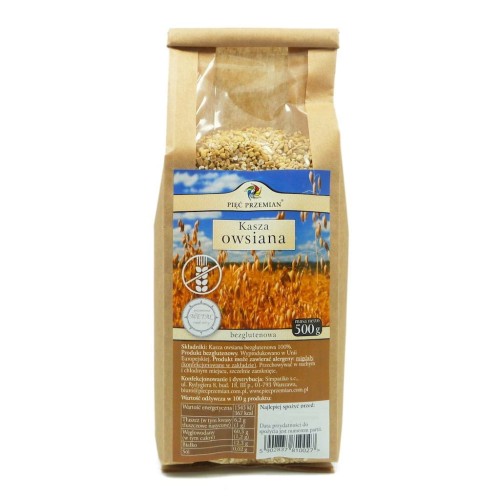 PIĘĆ PRZEMIAN Kasza owsiana 500g bezglutenowa