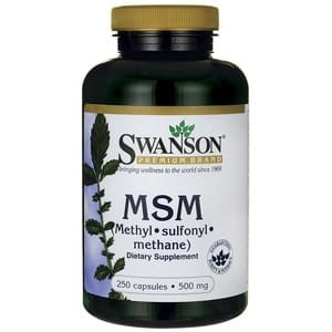 SWANSON MSM 500mg, 250kaps.
