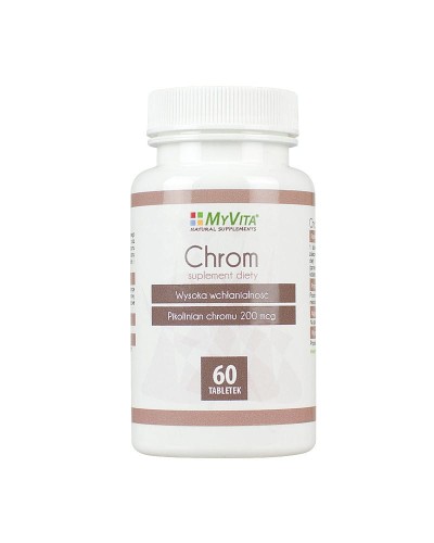 MyVita Chrom 200mcg, 60tabl. - pikolinian chromu