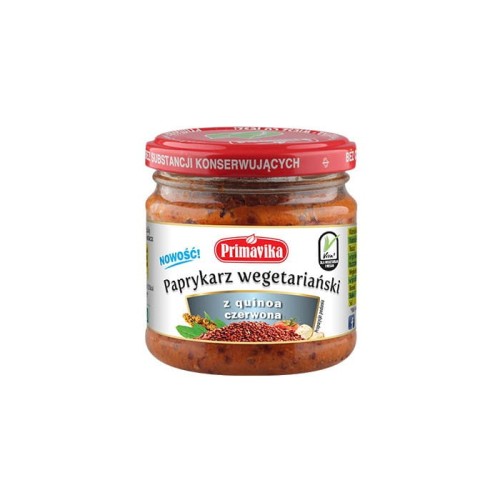 PRIMAVIKA Paprykarz wegetariański z quinoa czerwoną 160g