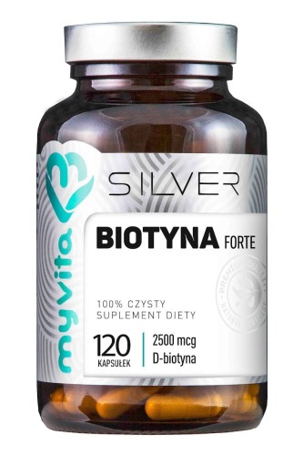 SILVER Biotyna 2500mcg, 120kaps. MyVita