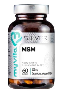 SILVER MSM 600mg, 60kaps. MyVita