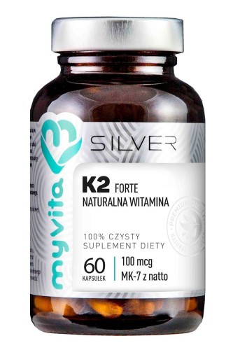 SILVER Witamina K2 MK-7 100mcg, 60kaps. MyVita