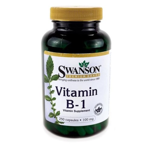 SWANSON Witamina B-1 100mg, 250kap. - Tiamina