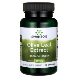 SWANSON Olive Leaf extract 500mg, 60kaps. - Liść oliwny
