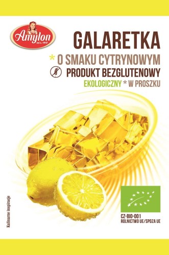 AMYLON Galaretka o smaku cytrynowym bezglutenowa BIO 40g