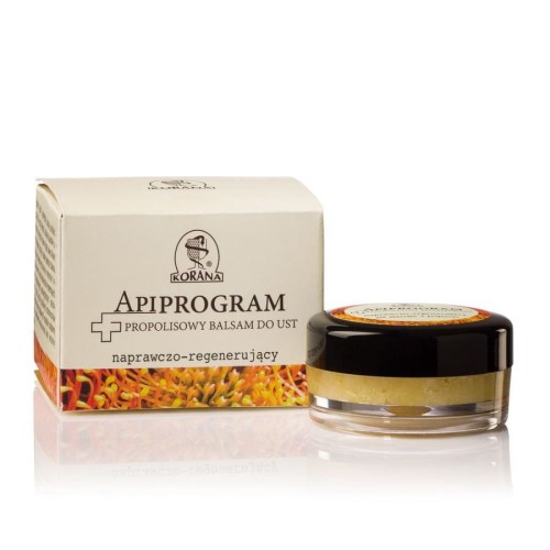KORANA APIPROGRAM Balsam propolisowy do ust naprawczo-regenerujący 7ml