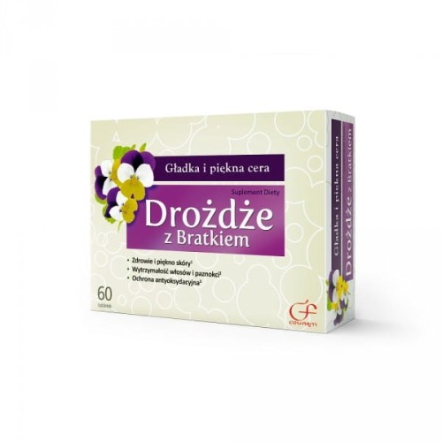 Drożdże z bratkiem 60 tabl. COLFARM
