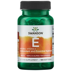 SWANSON Witamina E naturalna 400IU, 100sgels.