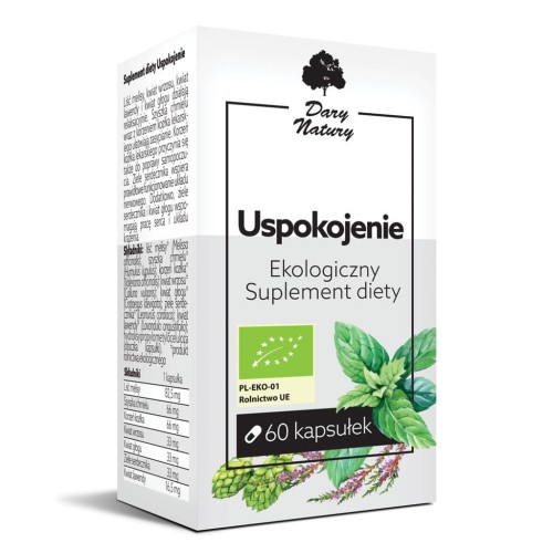 Uspokojenie 60kaps. Ekologiczny Suplement diety DARY NATURY