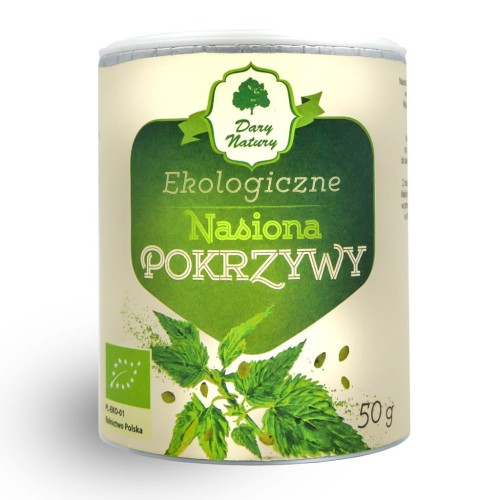 Nasiona pokrzywy BIO 50g DARY NATURY