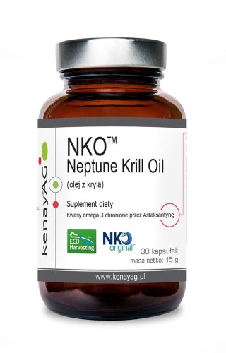 KENAY NKO Neptune Krill Oil 500mg, 30kaps. - Olej z kryla